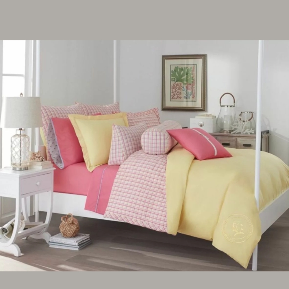 New Southern Tide King 3pc Comforter Set Plaid